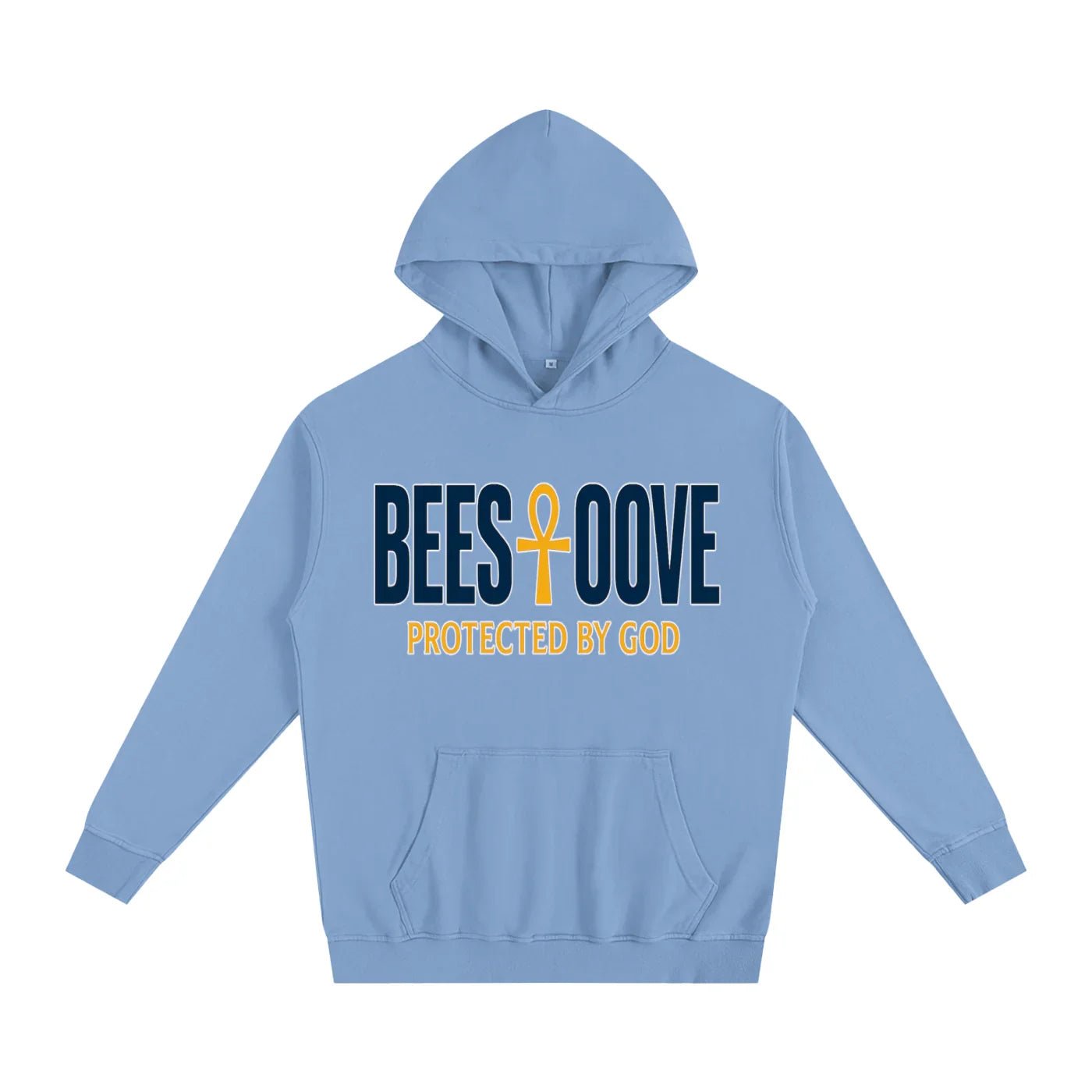 BEESMOOVE God’s Seal Protected By God Oversized Hoodie - Beesmoove