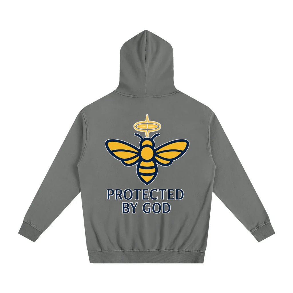 BEESMOOVE God’s Seal Protected By God Oversized Hoodie - Beesmoove