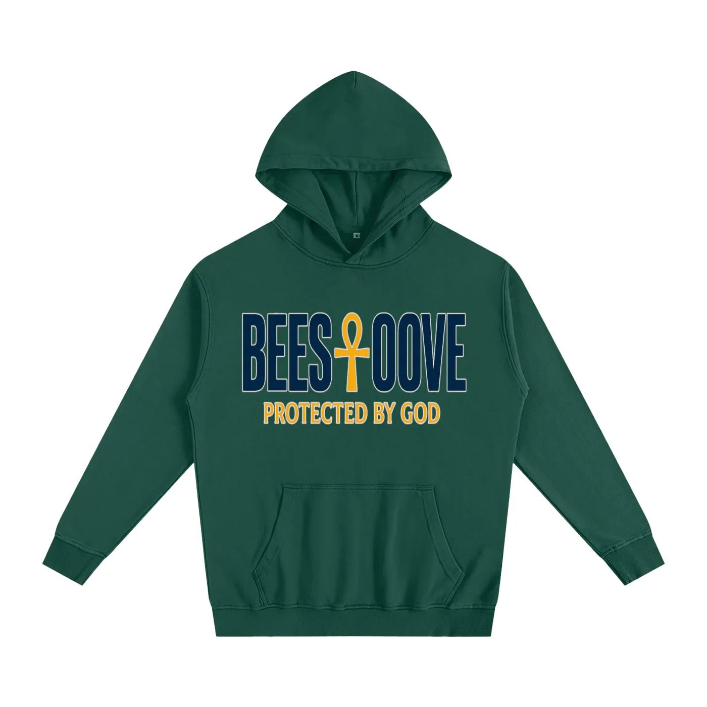 BEESMOOVE God’s Seal Protected By God Oversized Hoodie - Beesmoove