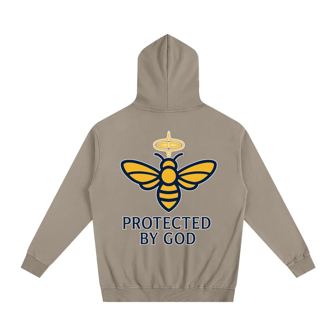 BEESMOOVE God’s Seal Protected By God Oversized Hoodie - Beesmoove