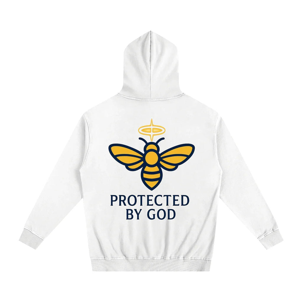 BEESMOOVE God’s Seal Protected By God Oversized Hoodie - Beesmoove