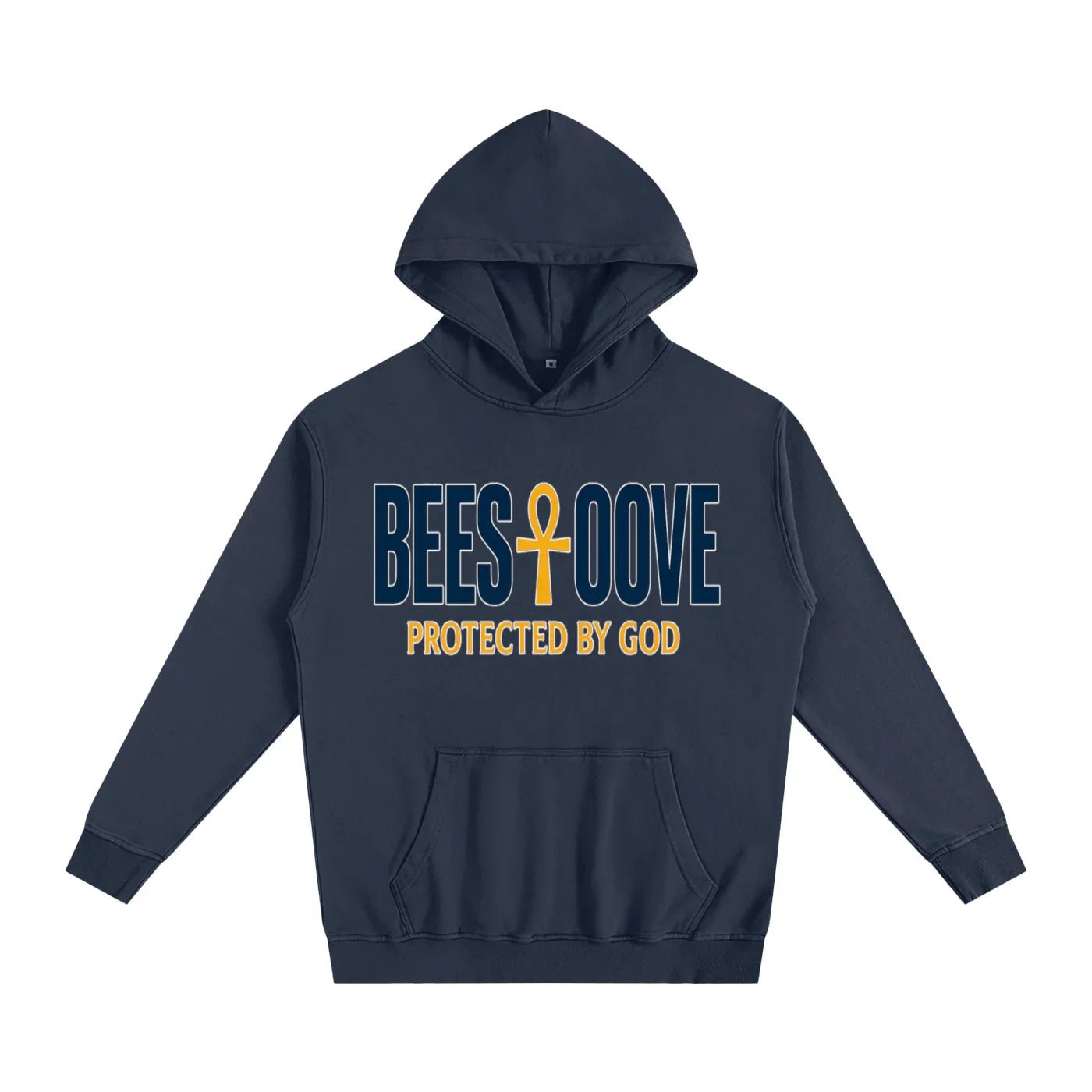 BEESMOOVE God’s Seal Protected By God Oversized Hoodie - Beesmoove