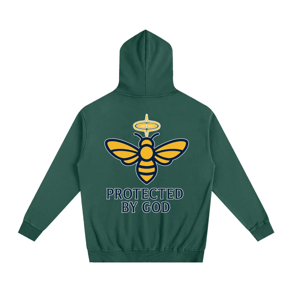 BEESMOOVE God’s Seal Protected By God Oversized Hoodie - Beesmoove