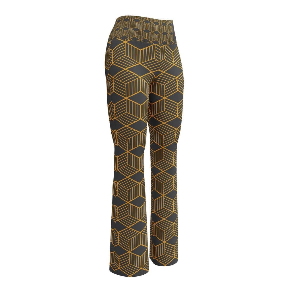 Beesmoove gold Diamond Flare leggings - Beesmoove 