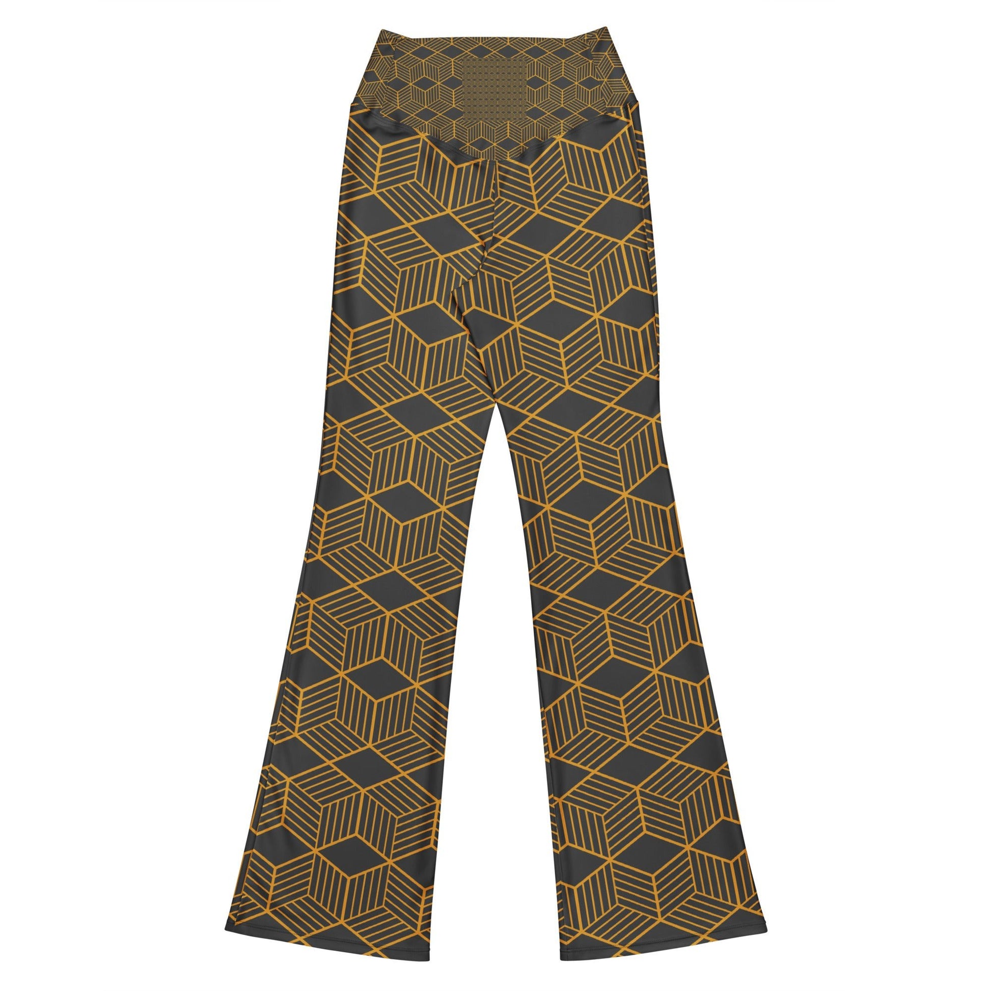 Beesmoove gold Diamond Flare leggings - Beesmoove