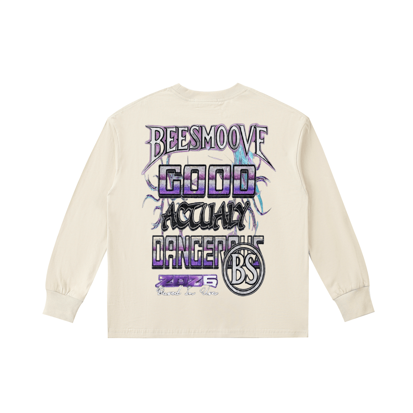 BEESMOOVE Good, Actually Dangerous Kids Long - Sleeve Tee - Beesmoove