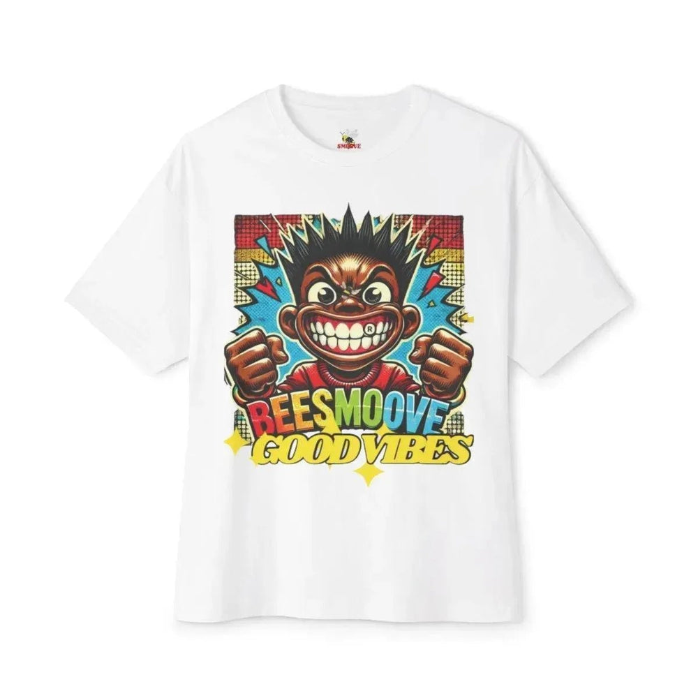 Beesmoove good vibes Oversized Boxy Tee - Beesmoove