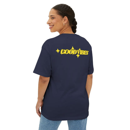 Beesmoove good vibes Oversized Boxy Tee - Beesmoove