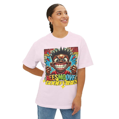 Beesmoove good vibes Oversized Boxy Tee - Beesmoove