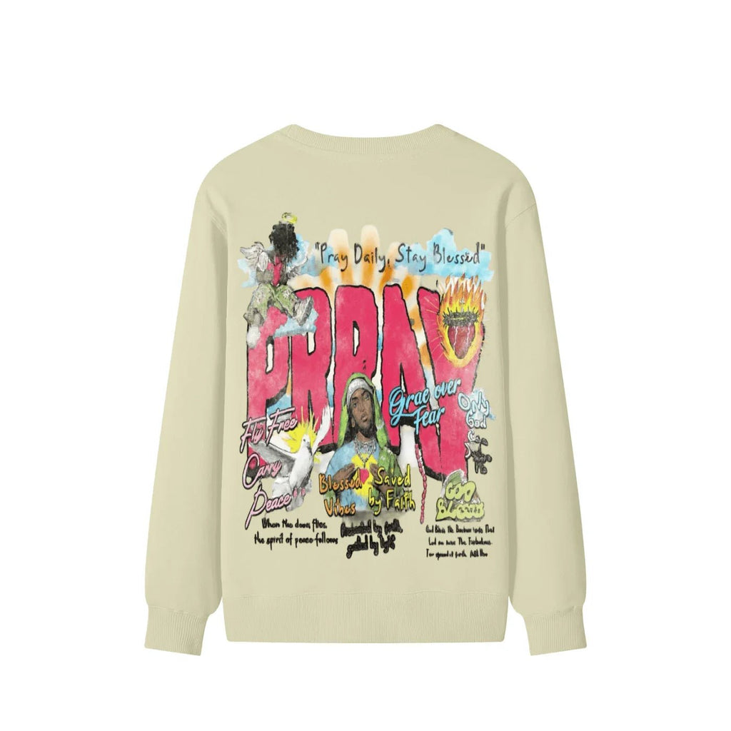 BEESMOOVE Grace Over Fear Classic Cotton Sweater - Beesmoove