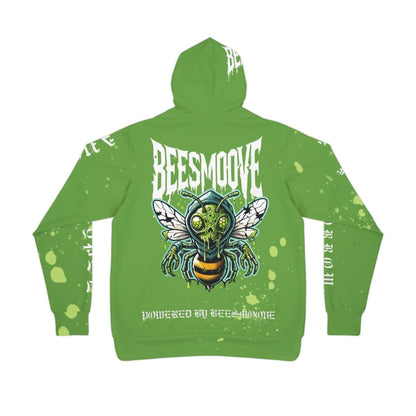 Beesmoove green on green zombee Fashion Hoodie (AOP) - Beesmoove