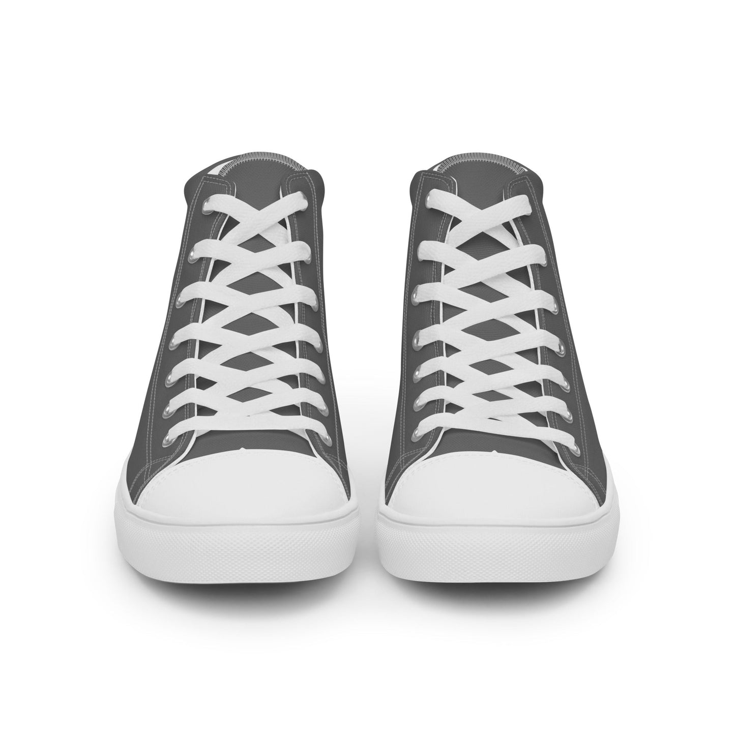 Beesmoove grey Men’s high top canvas shoes - Beesmoove