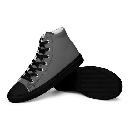 Beesmoove grey Men’s high top canvas shoes - Beesmoove