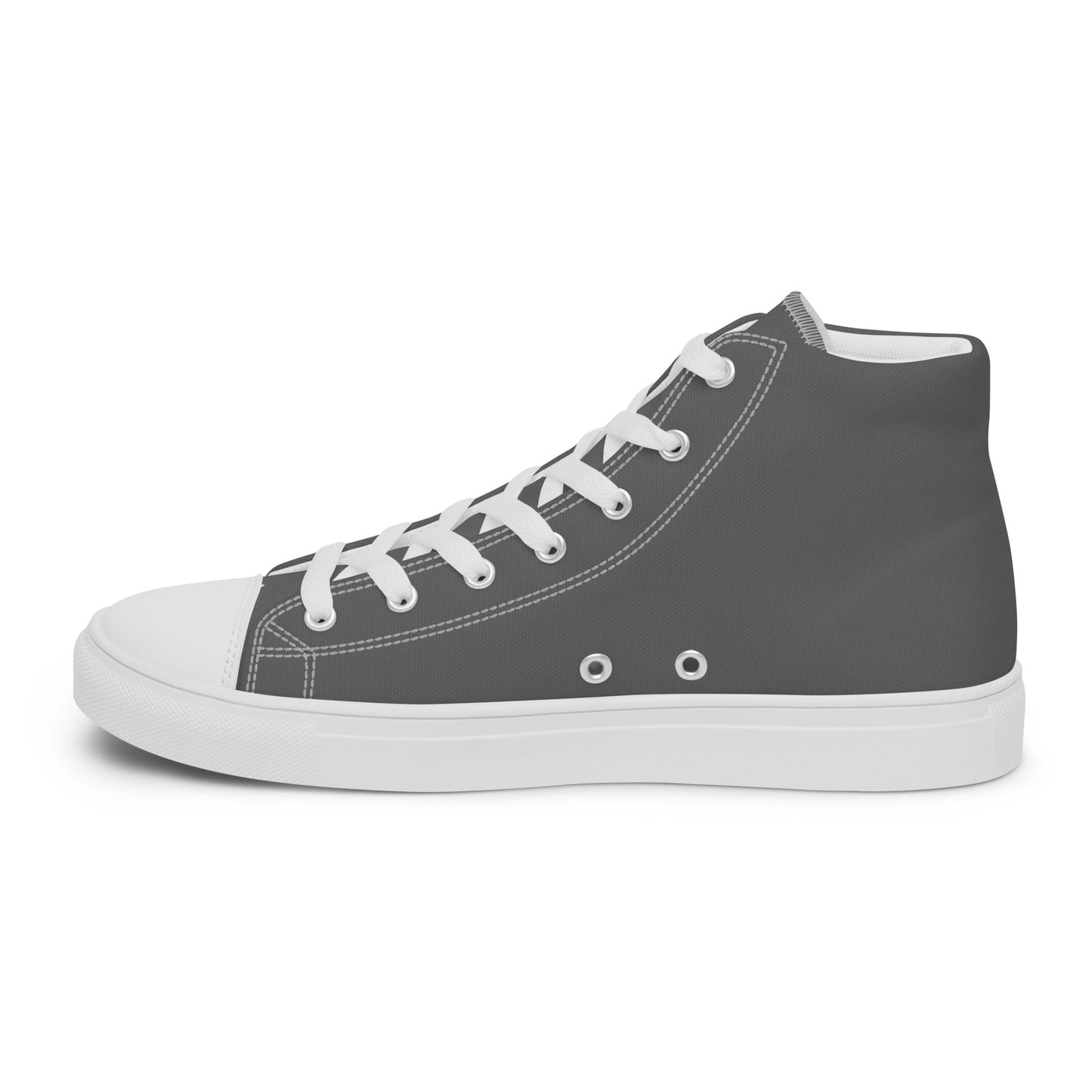 Beesmoove grey Men’s high top canvas shoes - Beesmoove