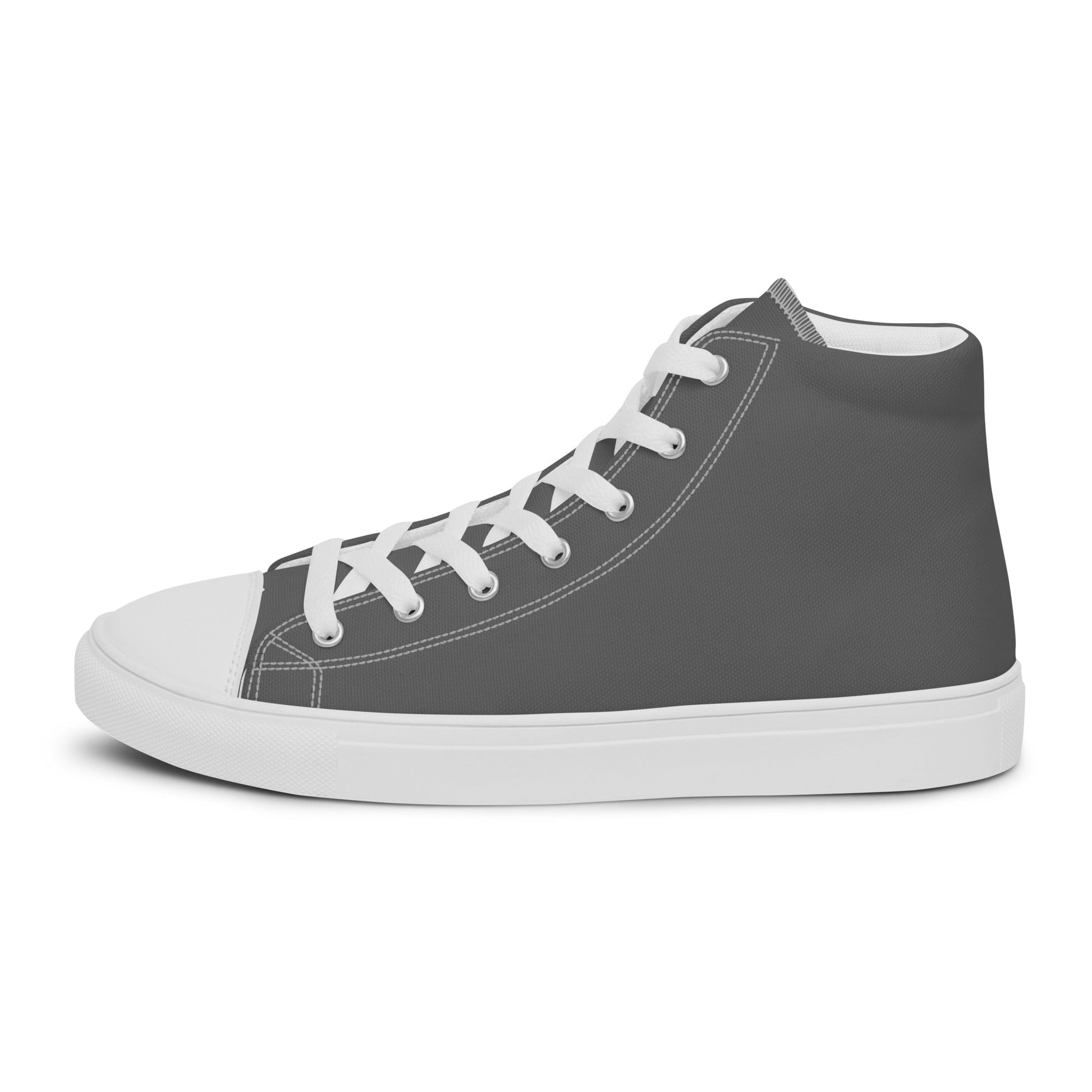 Beesmoove grey Men’s high top canvas shoes - Beesmoove