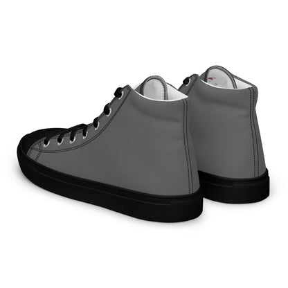 Beesmoove grey Men’s high top canvas shoes - Beesmoove