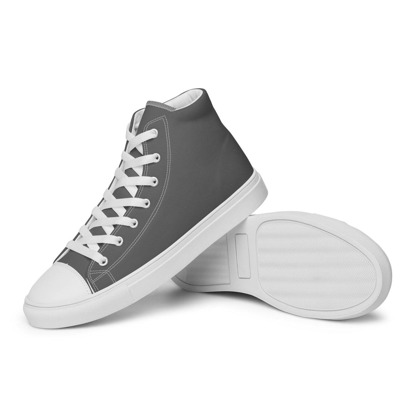 Beesmoove grey Men’s high top canvas shoes - Beesmoove