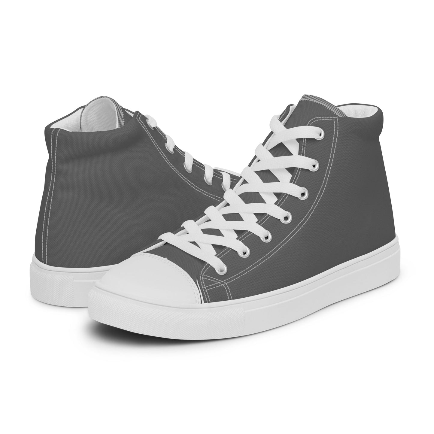 Beesmoove grey Men’s high top canvas shoes - Beesmoove