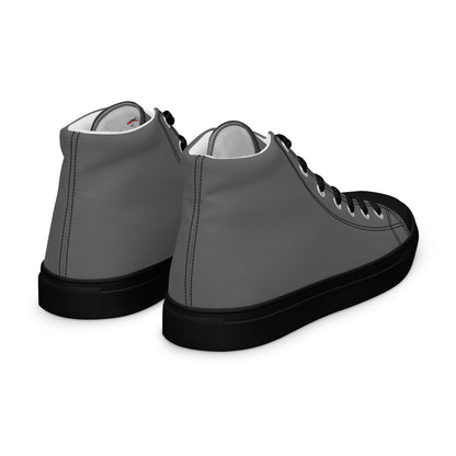 Beesmoove grey Men’s high top canvas shoes - Beesmoove