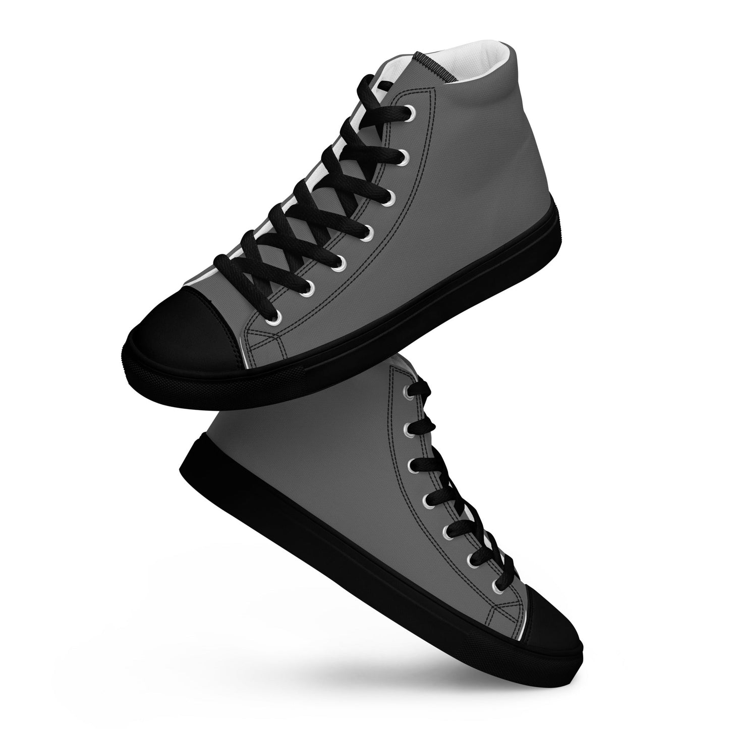 Beesmoove grey Men’s high top canvas shoes - Beesmoove