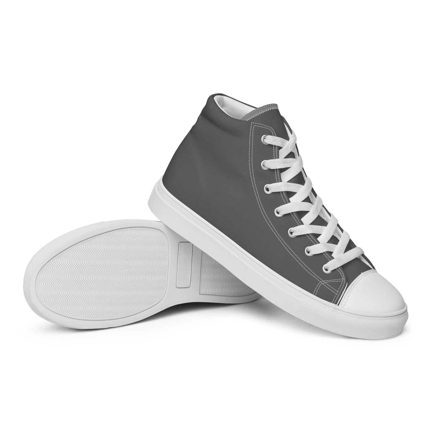 Beesmoove grey Men’s high top canvas shoes - Beesmoove