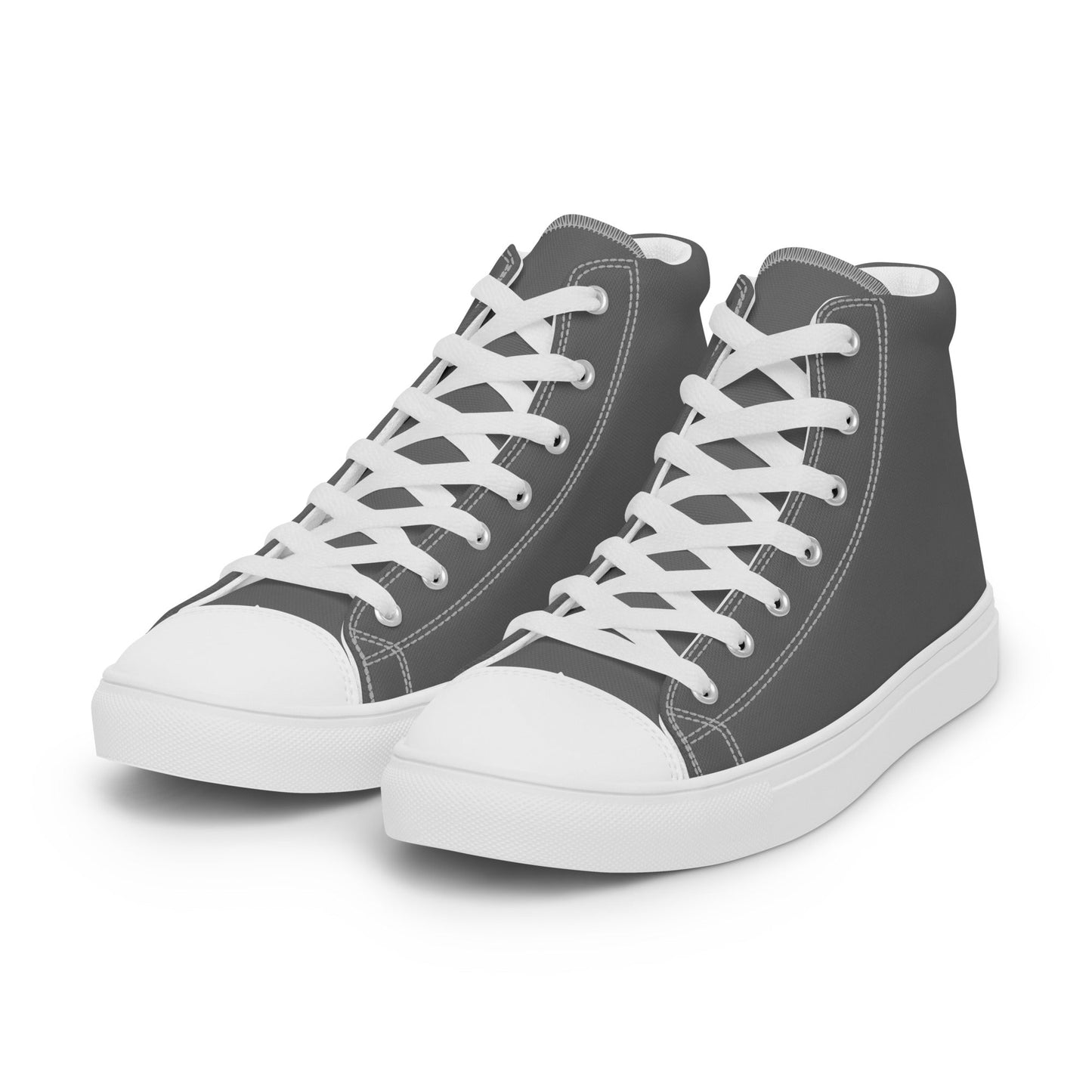 Beesmoove grey Men’s high top canvas shoes - Beesmoove