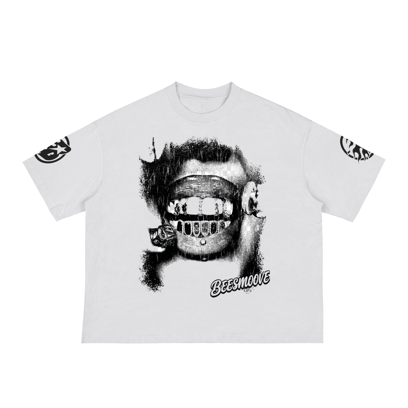 BEESMOOVE Grill Talk B.E.S.M.V Loose Boxy Tee - Beesmoove