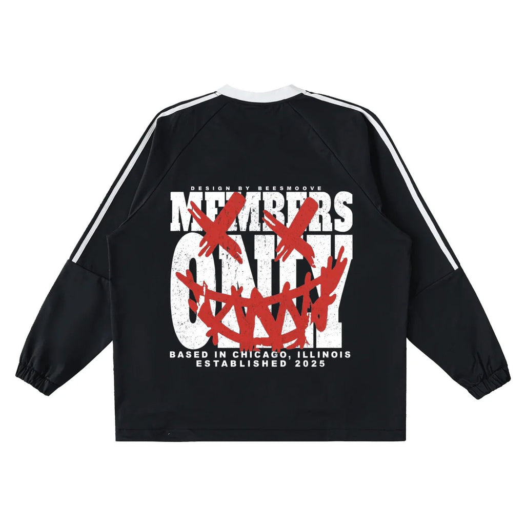 BEESMOOVE GrindFace Chicago V - Neck Long - Sleeve T-Shirt - Beesmoove