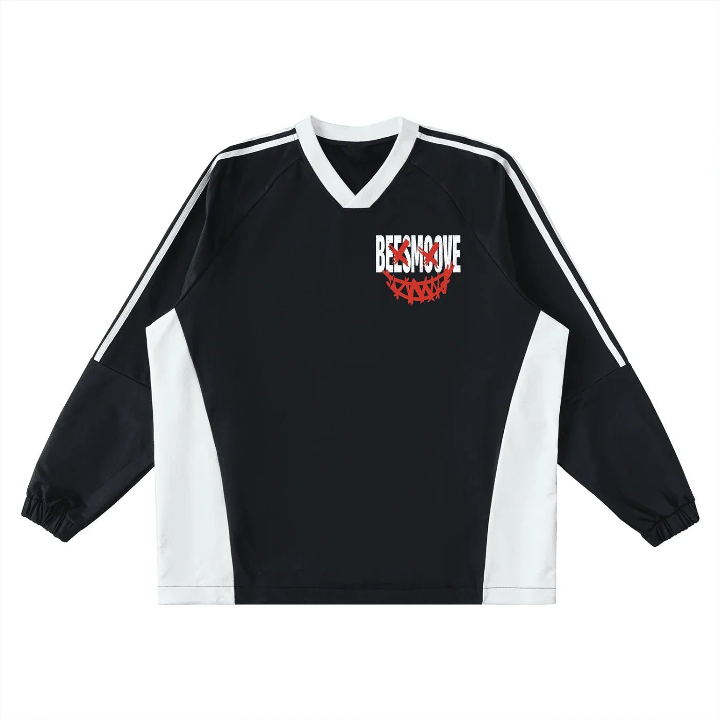 BEESMOOVE GrindFace Chicago V - Neck Long - Sleeve T-Shirt - Beesmoove