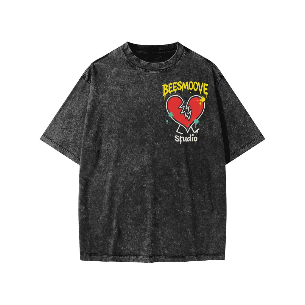 BEESMOOVE Heartbreak Hijack Washed Kids' T-shirt - Beesmoove
