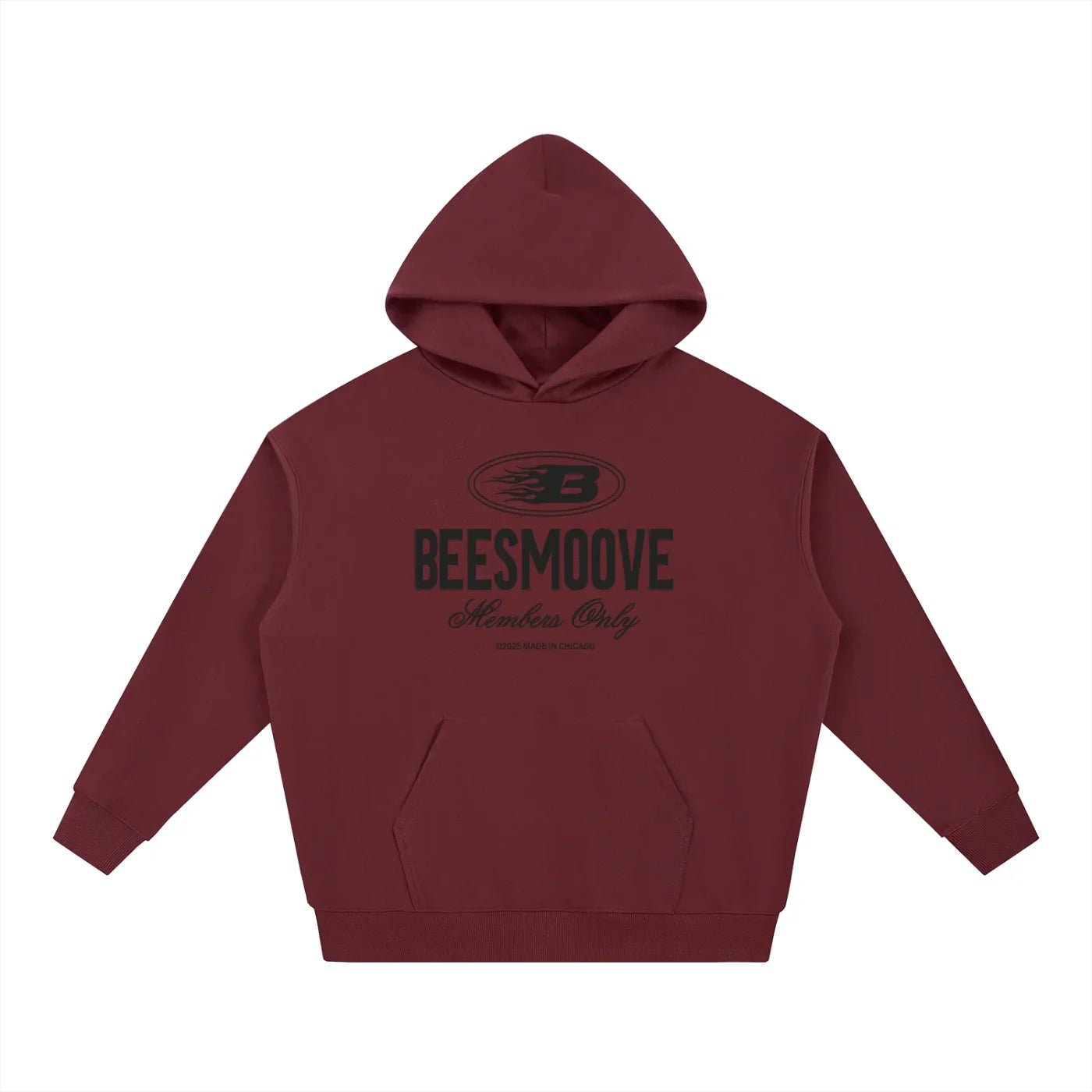 BEESMOOVE Heritage Mark Black Hoodie - Beesmoove