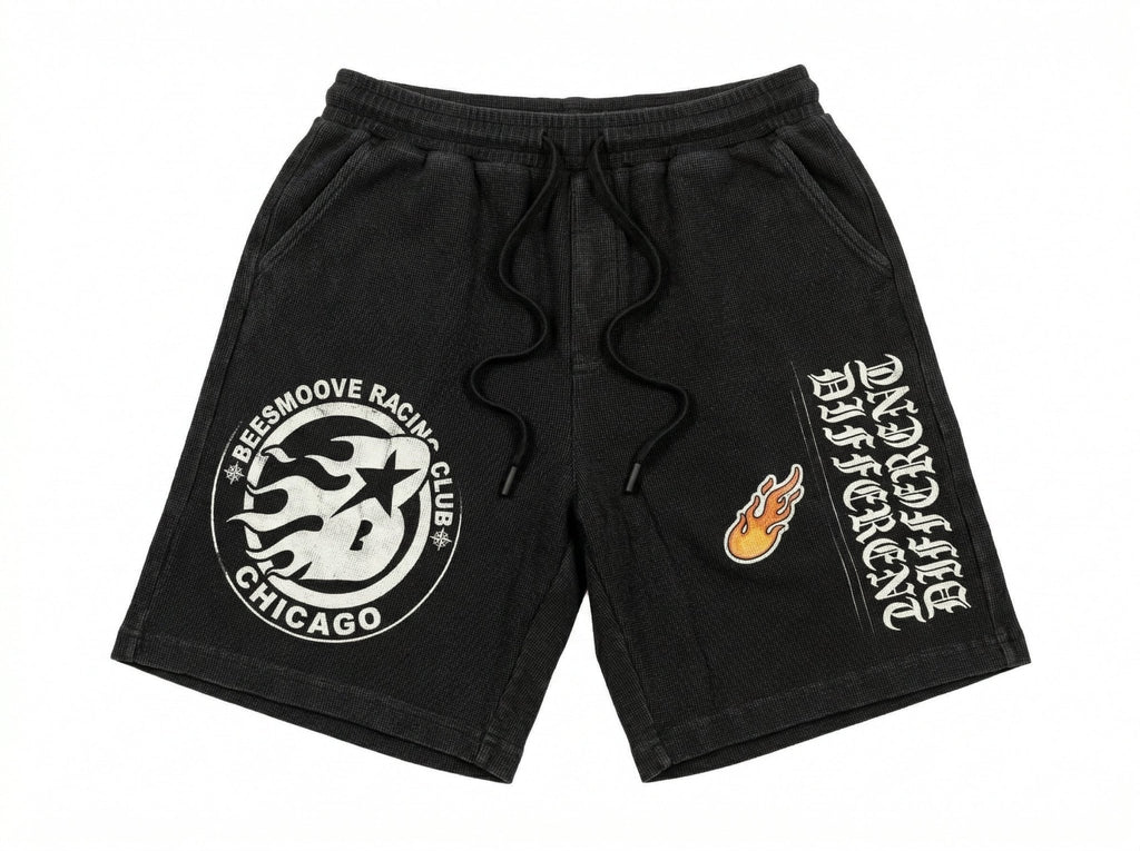 BEESMOOVE HIVE NEVER SLEEPS TEE Knit Shorts - Beesmoove