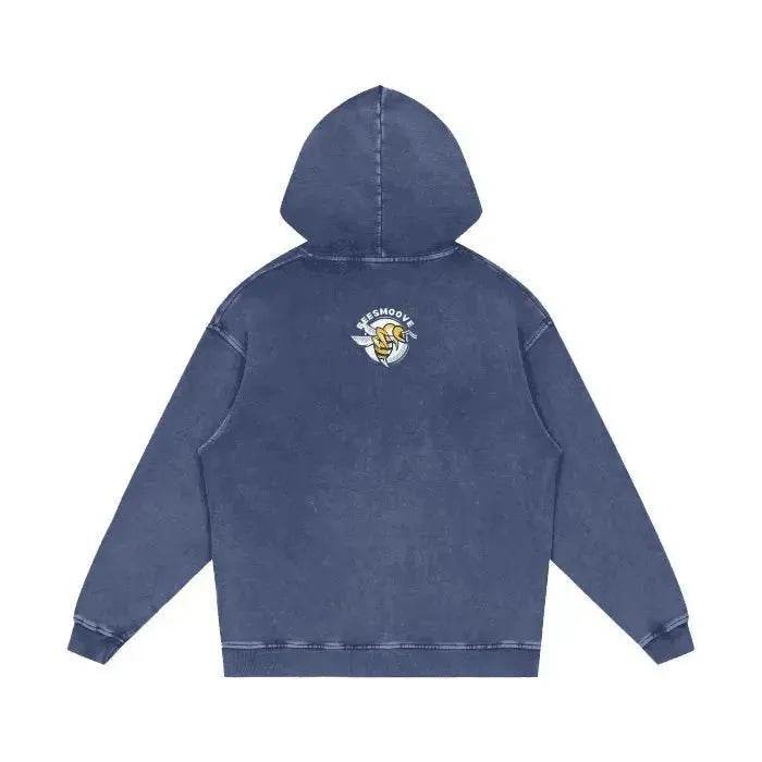Beesmoove Hivebreaker Speed Blue Oversize Hoodie - Beesmoove