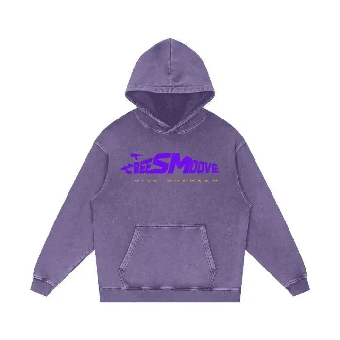 Beesmoove Hivebreaker Speed Purple Oversize Hoodie - Beesmoove