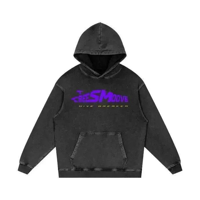 Beesmoove Hivebreaker Speed Purple Oversize Hoodie - Beesmoove