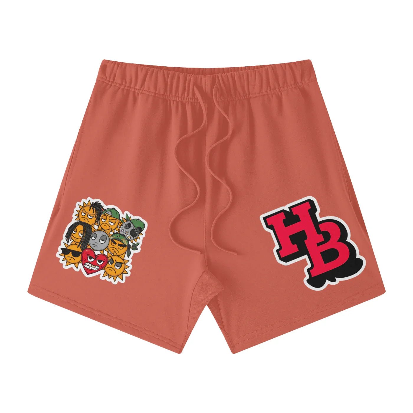 BEESMOOVE HIVEBREAKER Sun Lords Edition Heavyweight Earth Tone Loose Fit FOG 100% Cotton Shorts - Beesmoove