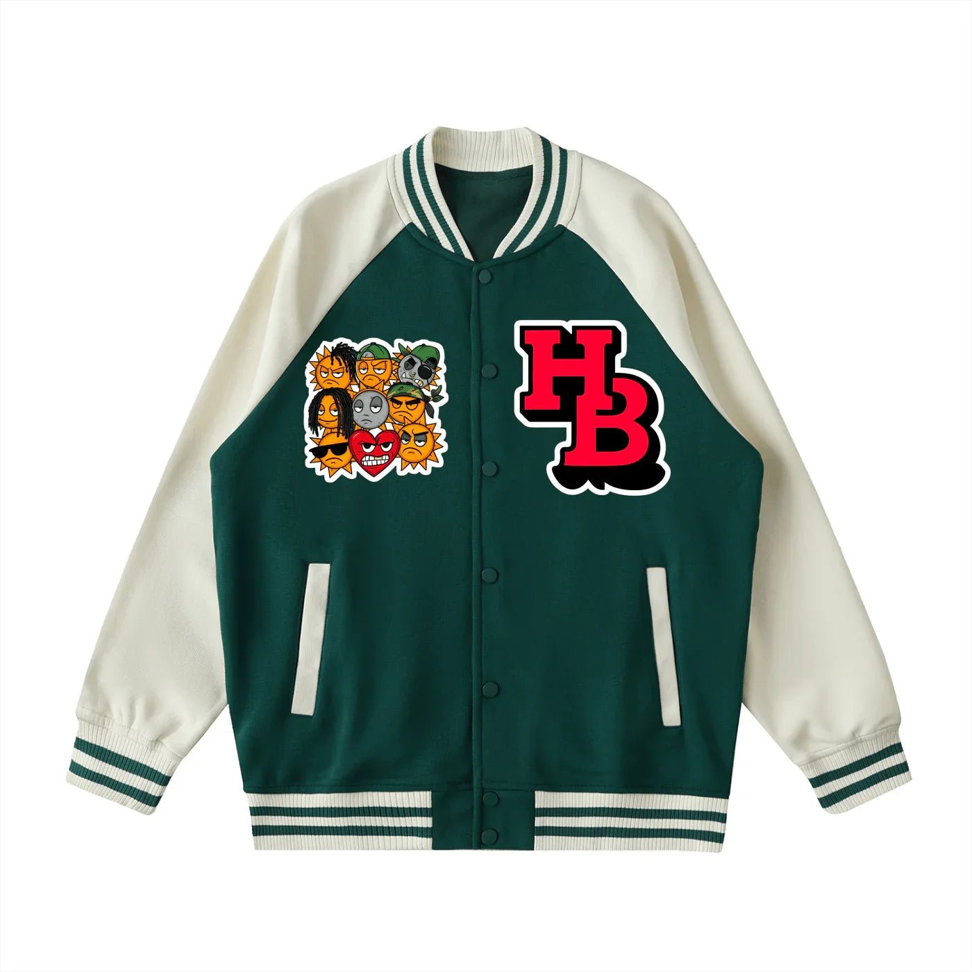 BEESMOOVE HIVEBREAKER Sun Lords Edition Sleeve Varsity Jacket - Beesmoove