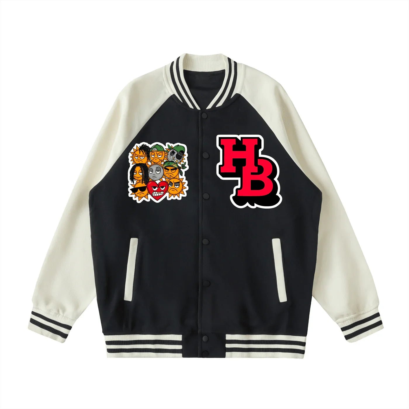 BEESMOOVE HIVEBREAKER Sun Lords Edition Sleeve Varsity Jacket - Beesmoove