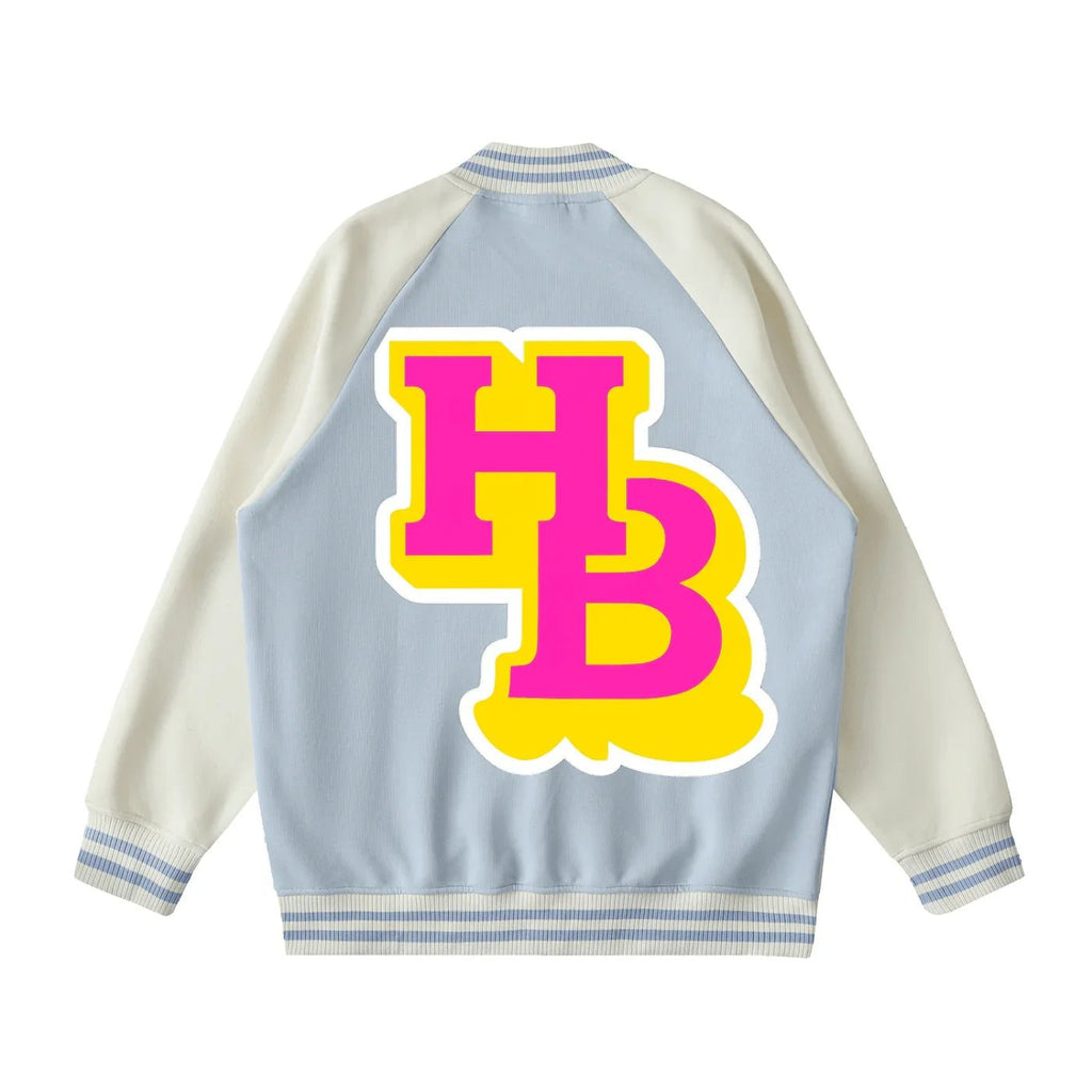 BEESMOOVE HIVEBREAKER Sun Lords Pink Edition Sleeve Varsity Jacket - Beesmoove