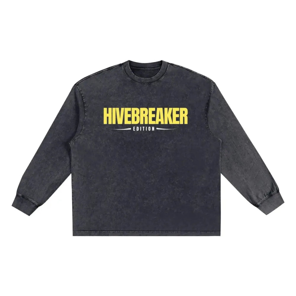 Beesmoove HiveBreaker unbound Washed Oversize Long Sleeve T-shirt - Beesmoove