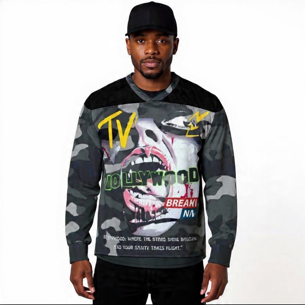 Beesmoove Hollywood freedom Recycled hockey fan jersey - Beesmoove