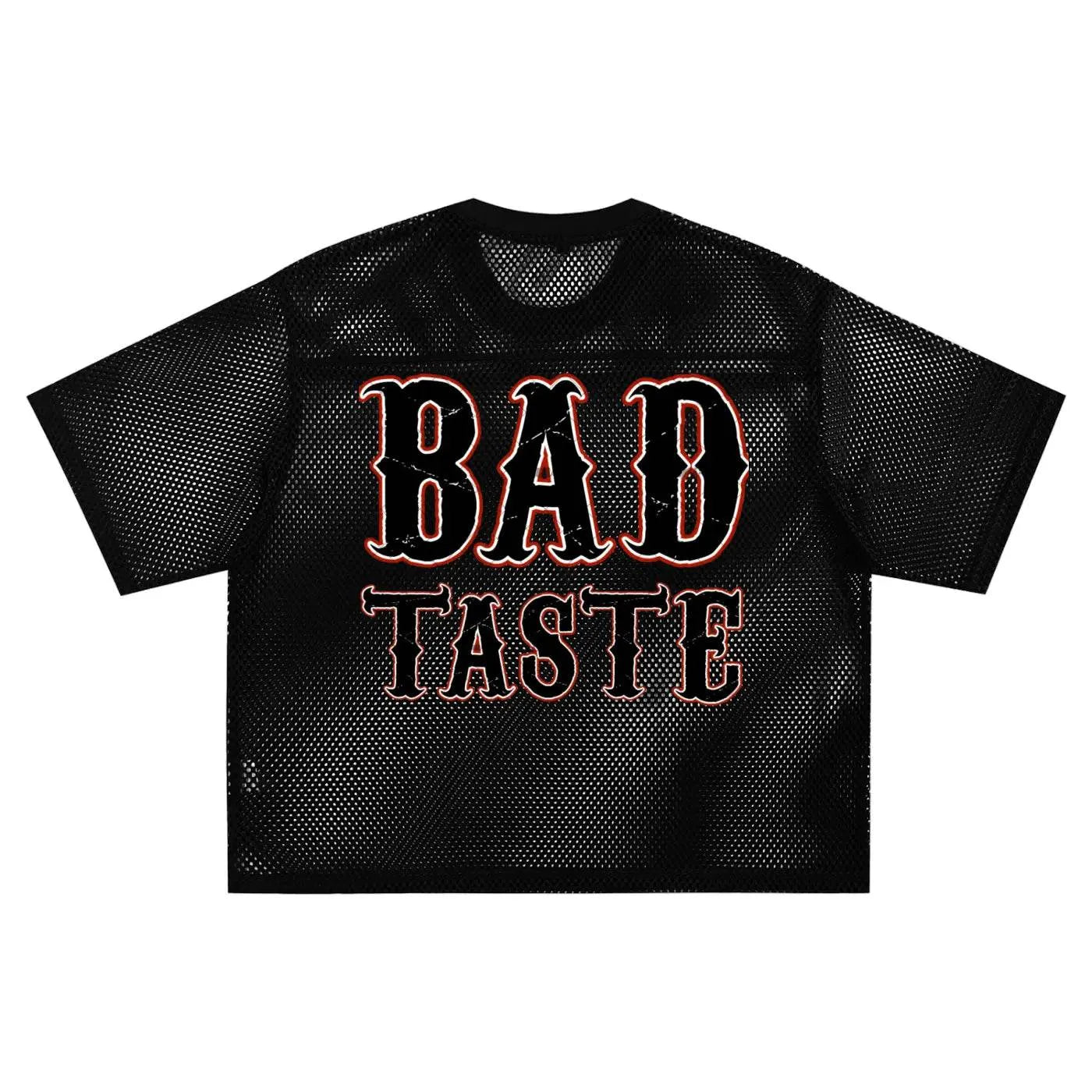 BEESMOOVE Hot Head BAD Taste See - through Boxy Net T-shirt - Beesmoove