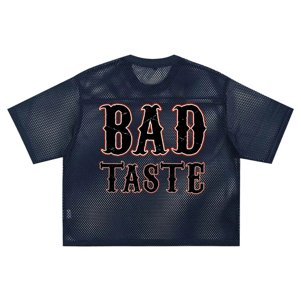 BEESMOOVE Hot Head BAD Taste See - through Boxy Net T-shirt - Beesmoove