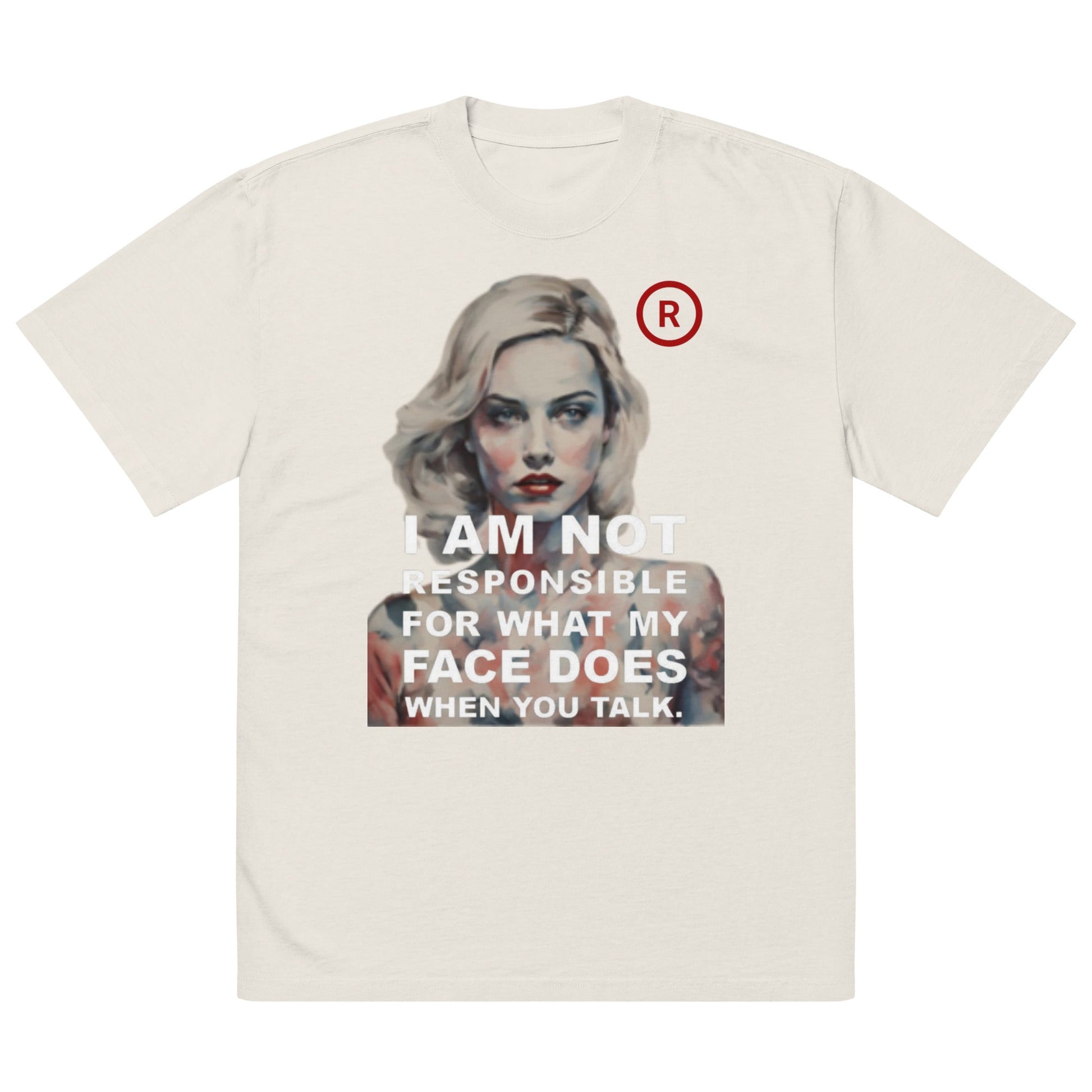 Beesmoove I am not responsible Oversized faded t-shirt - Beesmoove