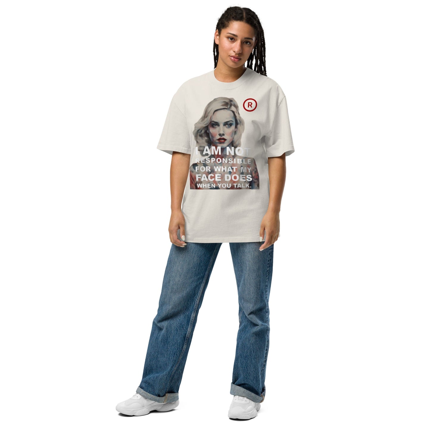 Beesmoove I am not responsible Oversized faded t-shirt - Beesmoove