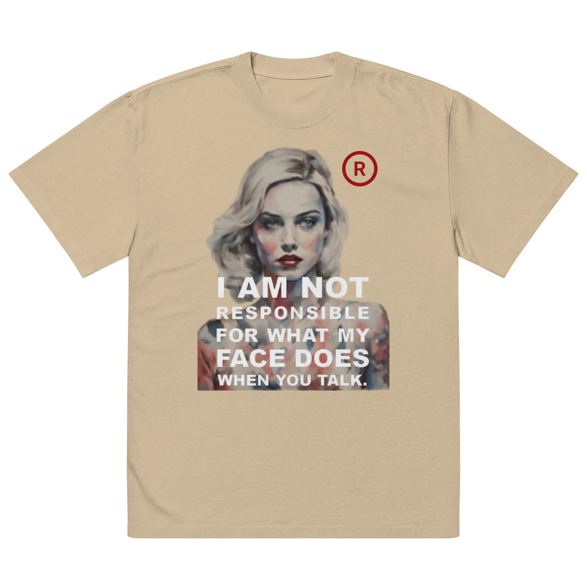 Beesmoove I am not responsible Oversized faded t-shirt - Beesmoove