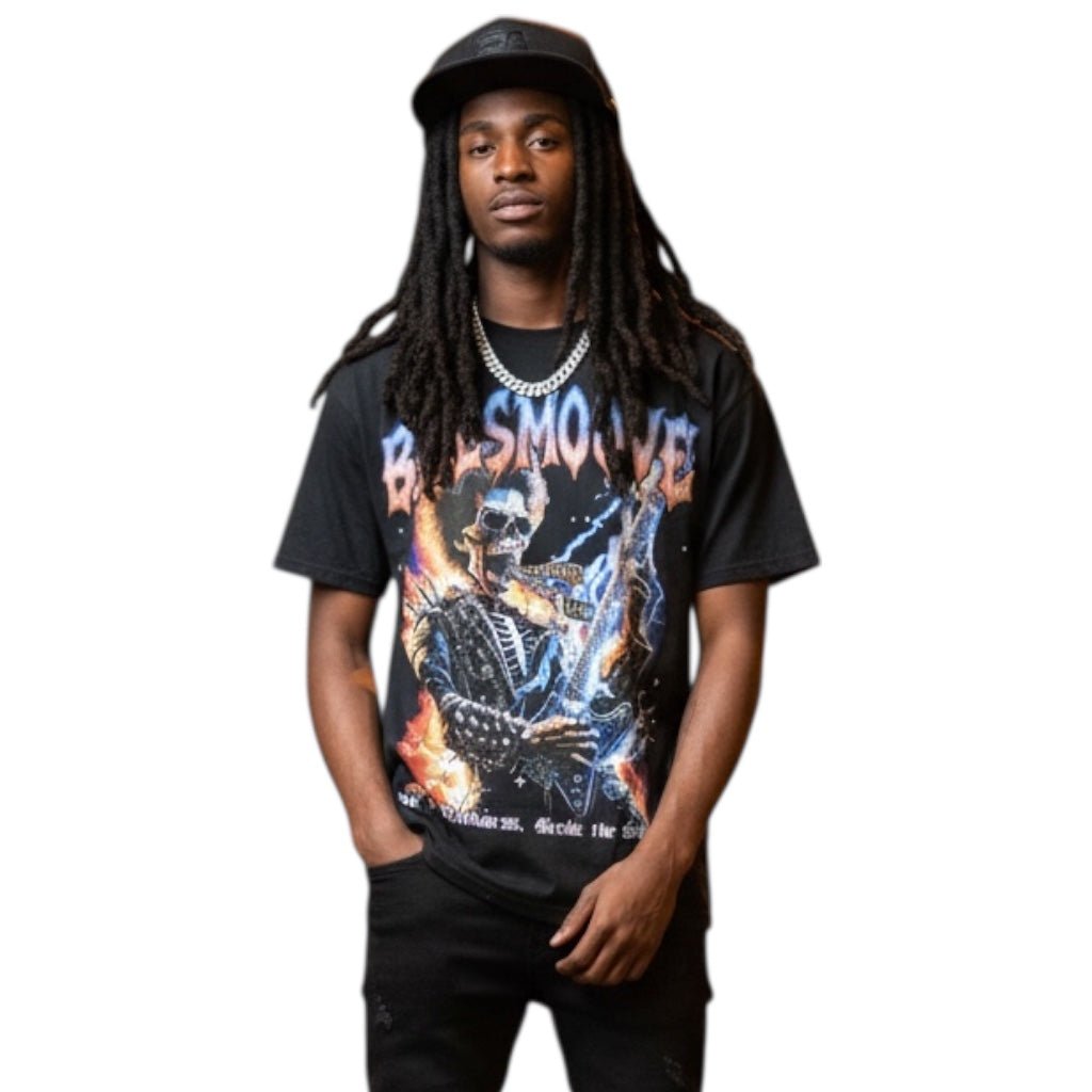 BEESMOOVE Inferno Rockstar Drop Shoulder Cotton Tee - Beesmoove