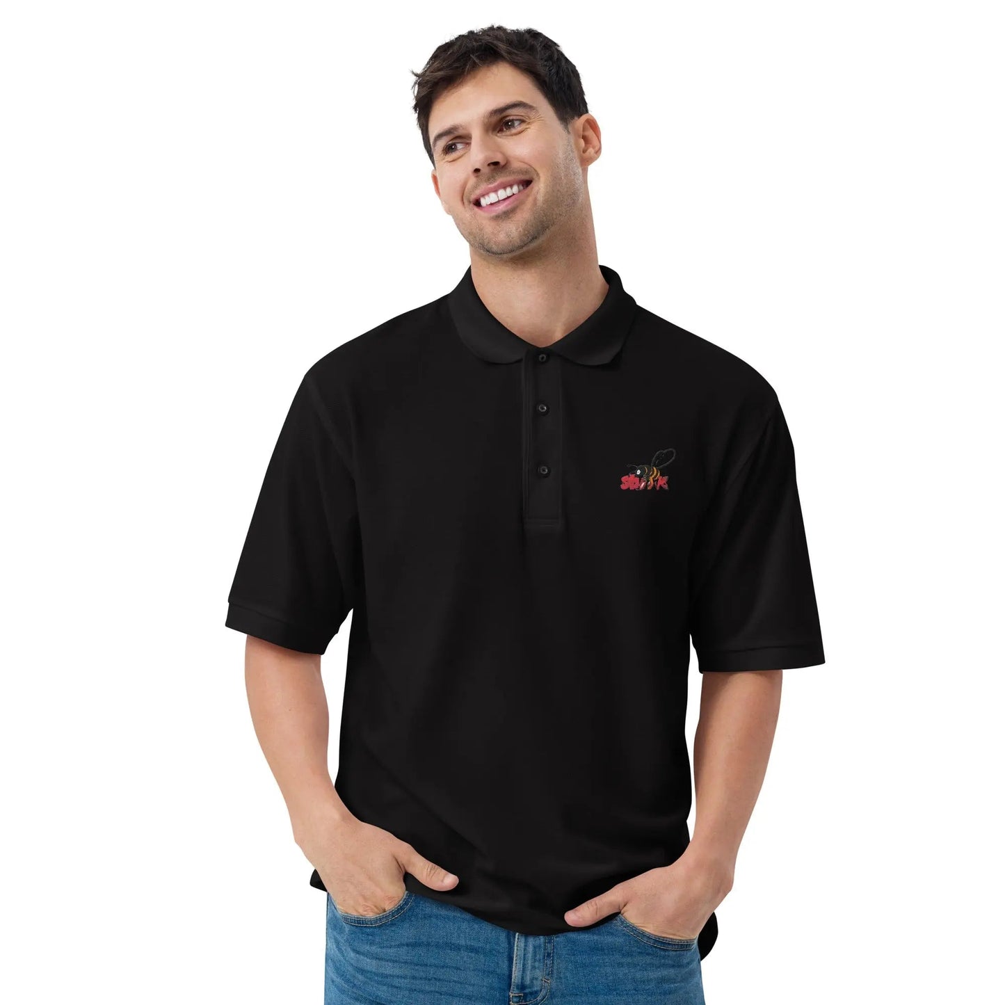 Beesmoove ink red Men's Premium Polo - Beesmoove