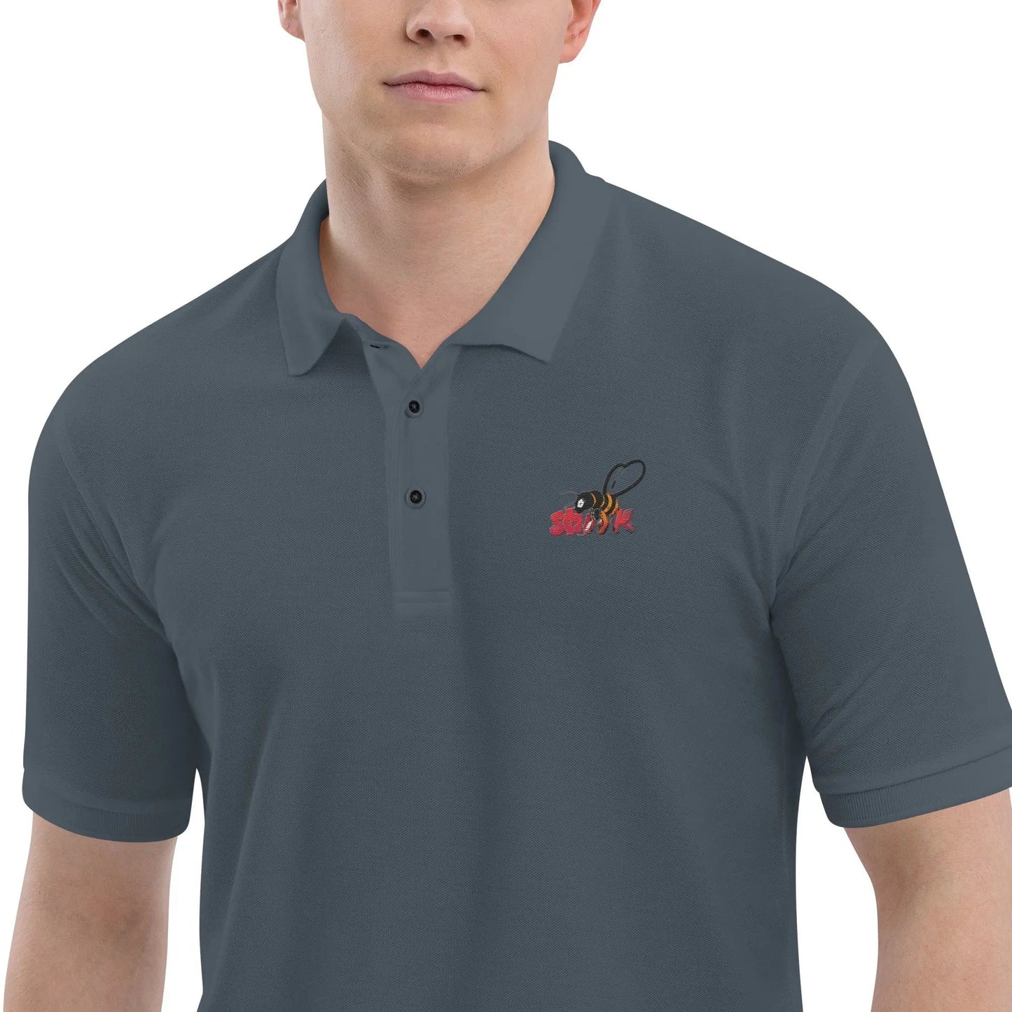 Beesmoove ink red Men's Premium Polo - Beesmoove