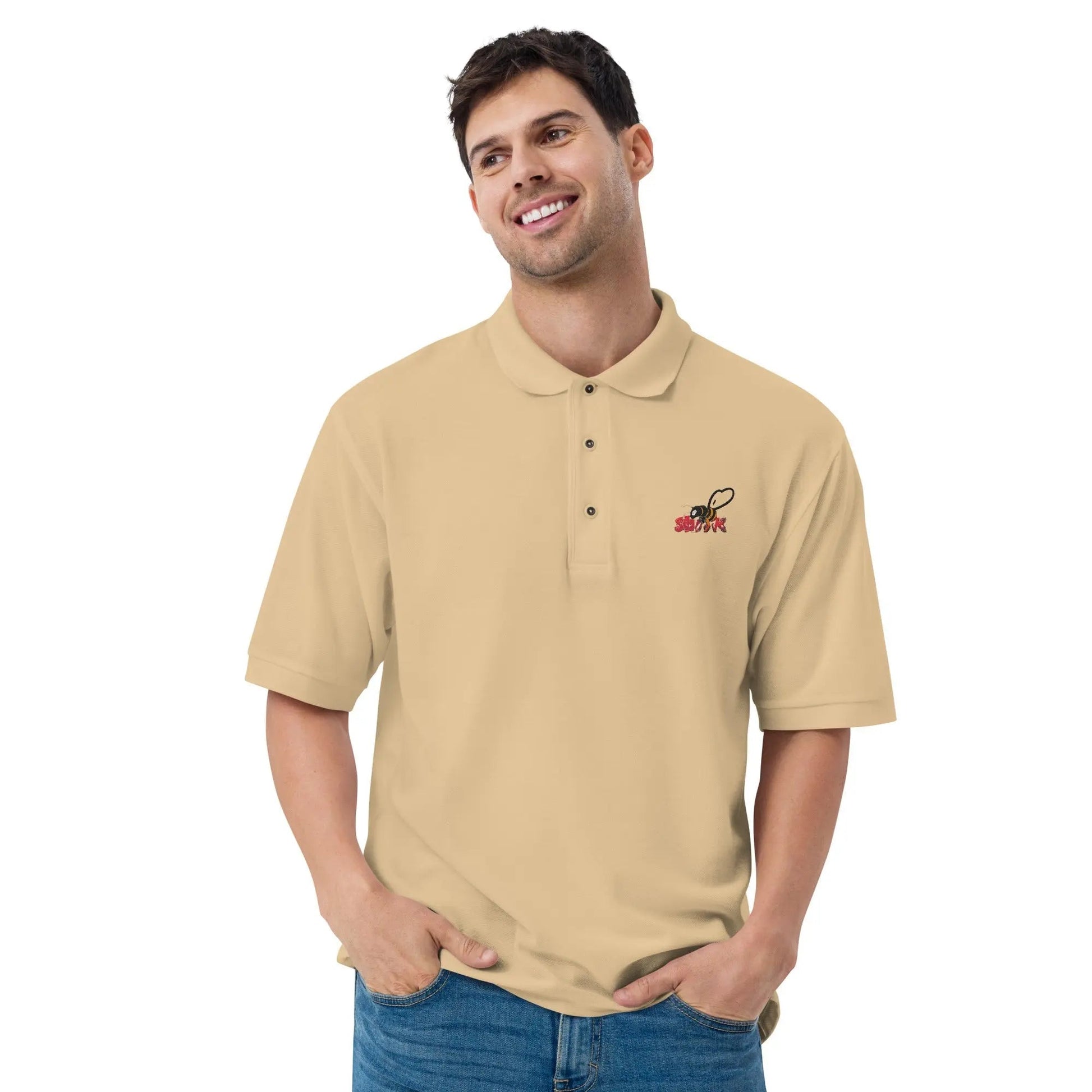 Beesmoove ink red Men's Premium Polo - Beesmoove